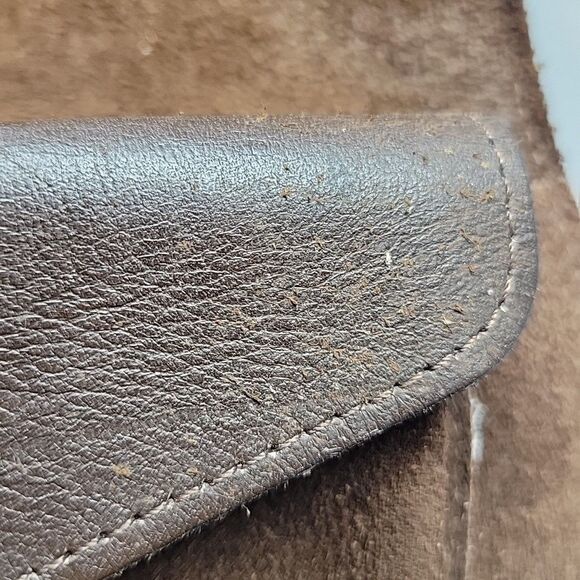 Eberle Genuine Cowhide Leather Women’s Brown Wallet Coin Purse Sandalwood - Picture 11 of 13